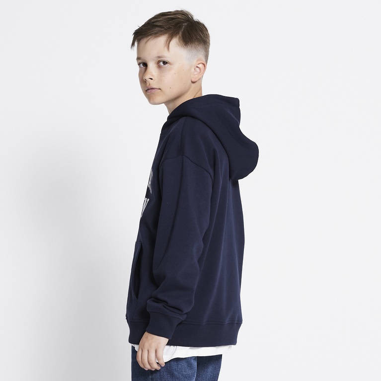 Printed hoodie "Jordon" Navy 3